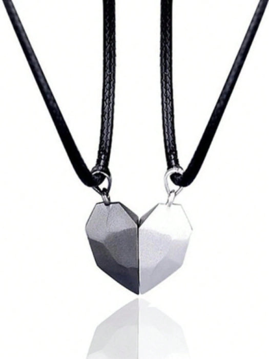 2 set Collar Magnético En Forma De Corazón Con Imán Para Pareja - Quierox - Tienda Online