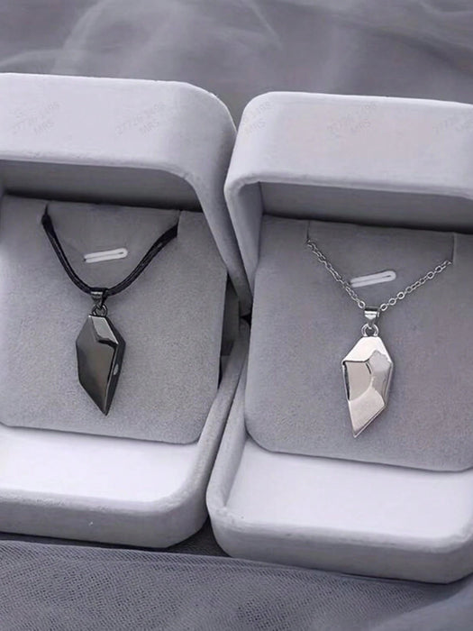 2 set Collar Magnético En Forma De Corazón Con Imán Para Pareja - Quierox - Tienda Online