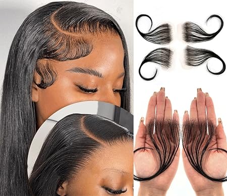 2 Tiras de cabello de encaje HD para bordes ,bordes de cabello natural - Quierox - Tienda Online