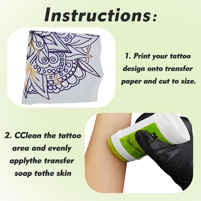 2 unidades de gel para plantillas, crema de transferencia para tatuajes - Quierox - Tienda Online