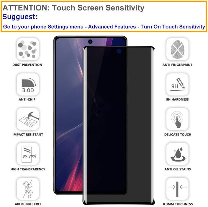 2 unidades Protector de pantalla de privacidad para Galaxy Note 20 Ultra - Quierox - Tienda Online