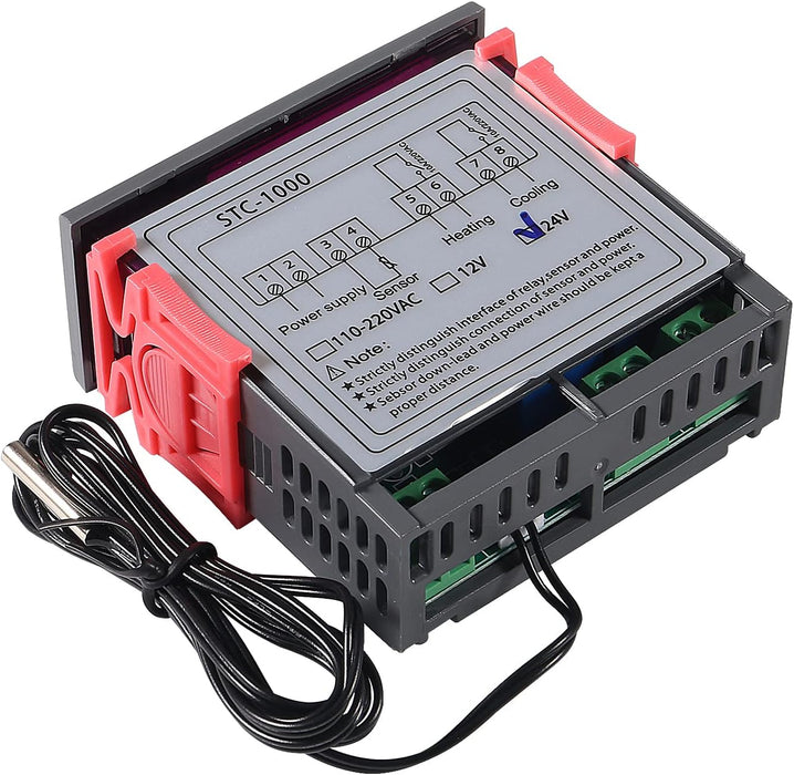 2 unids STC - 1000 controlador de temperatura digital 24 V termostato incubadora termorregulador - Quierox - Tienda Online