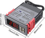 2 unids STC - 1000 controlador de temperatura digital 24 V termostato incubadora termorregulador - Quierox - Tienda Online