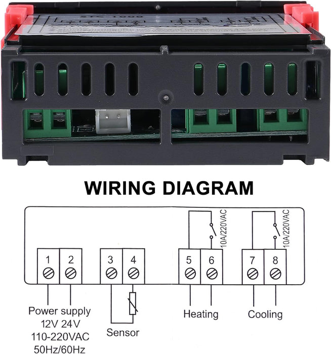 2 unids STC - 1000 controlador de temperatura digital 24 V termostato incubadora termorregulador - Quierox - Tienda Online