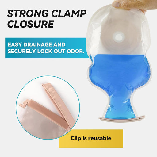 20 bolsas de colostomía, suministros de ostomía de una pieza, bolsas drenables - Quierox - Tienda Online