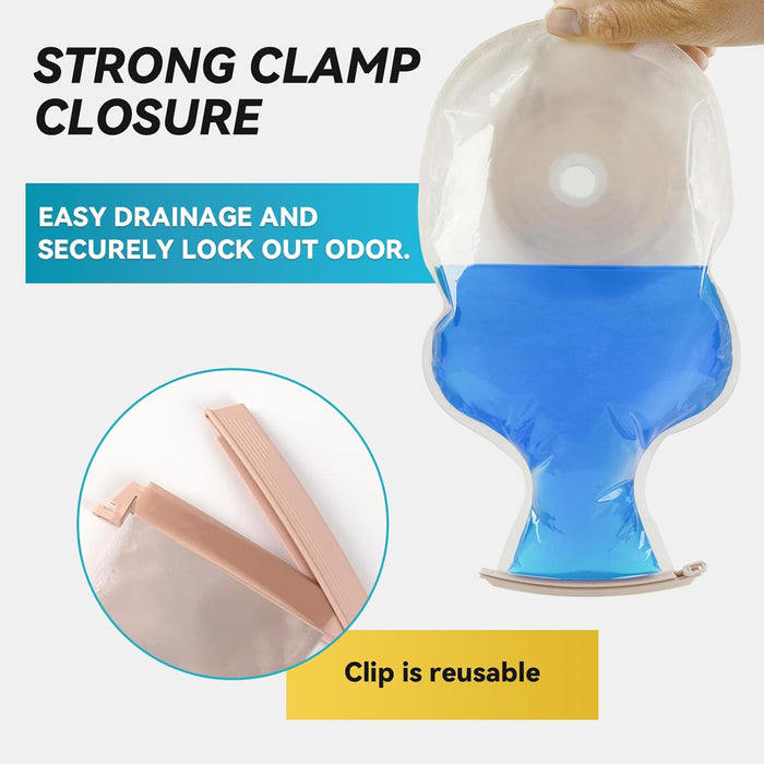 20 bolsas de colostomía, suministros de ostomía de una pieza, bolsas drenables - Quierox - Tienda Online