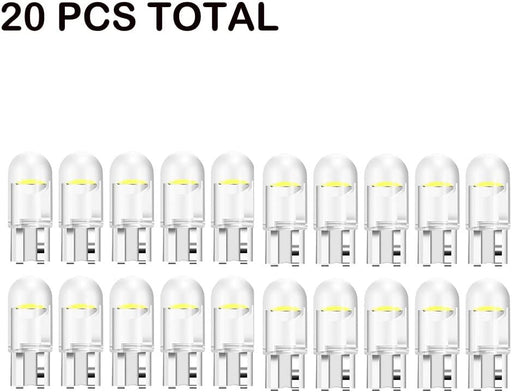 20 bombillas de cuña T10 para luces de marcador lateral de coche - Quierox - Tienda Online