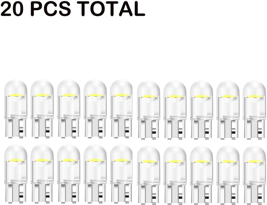 20 bombillas de cuña T10 para luces de marcador lateral de coche - Quierox - Tienda Online