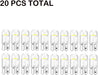 20 bombillas de cuña T10 para luces de marcador lateral de coche - Quierox - Tienda Online