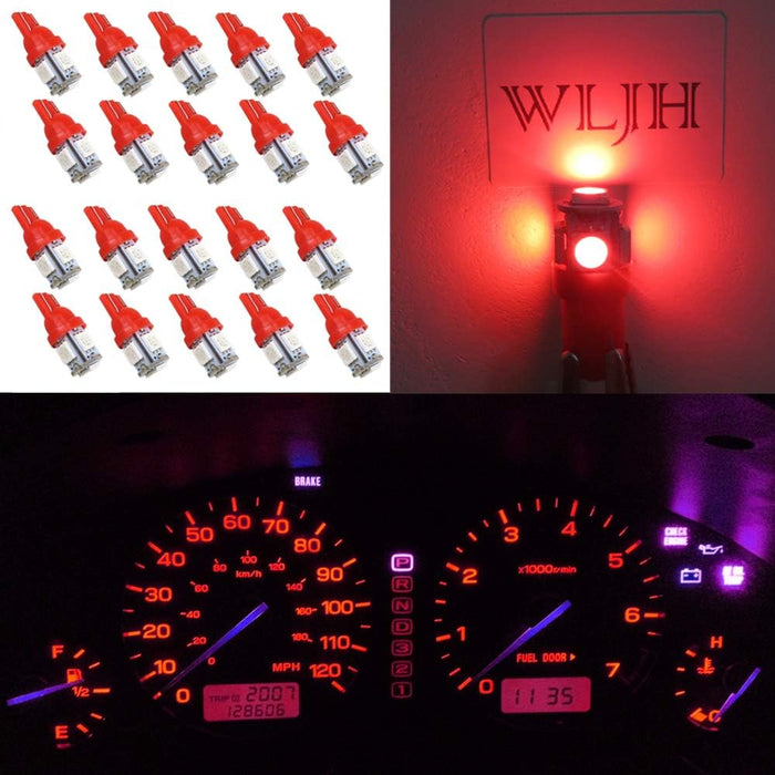 20 bombillas LED T10 multiusos 168 194 2825 12 V luz para interior de coche - Quierox - Tienda Online