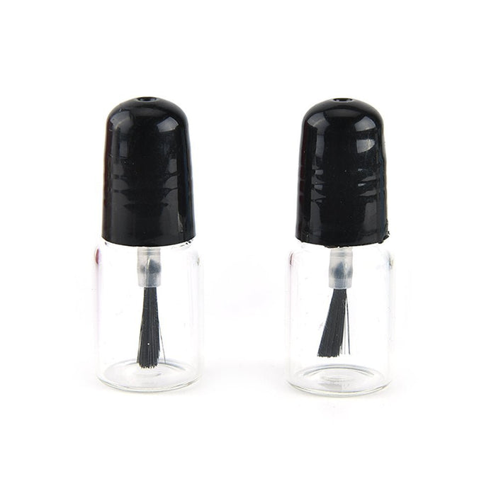 20 botellas vacías de esmalte de uñas de 0.1 fl oz con tapa de cepillo, recipiente de botella de vidrio transparente - Quierox - Tienda Online