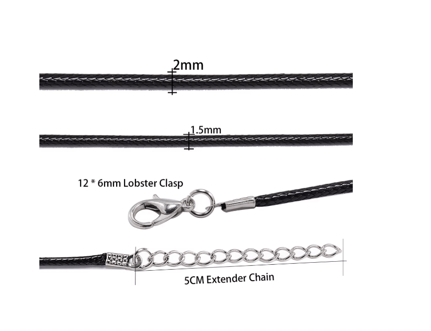 20 cadena de cuerda de cera para collares DIY, colgante - Quierox - Tienda Online