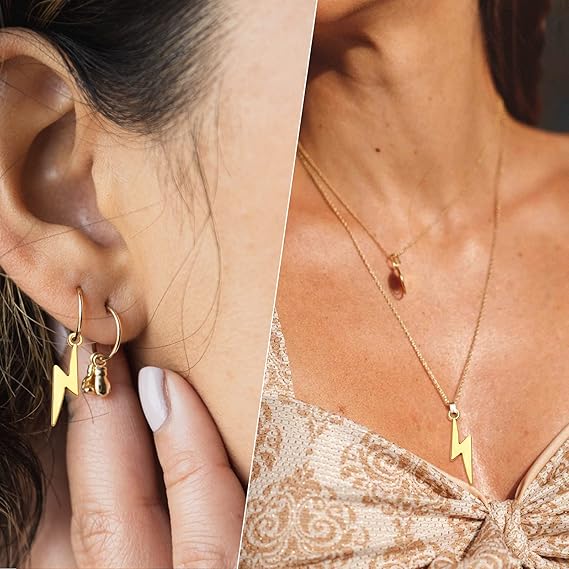 20 colgantes de rayo de aleación tibetana, dijes de trueno, colgantes vintage para pulseras - Quierox - Tienda Online