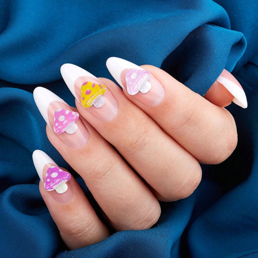 20 Dijes de uñas de hongos en 3D, bonito dije para uñas artísticas,colores aleatorios - Quierox - Tienda Online
