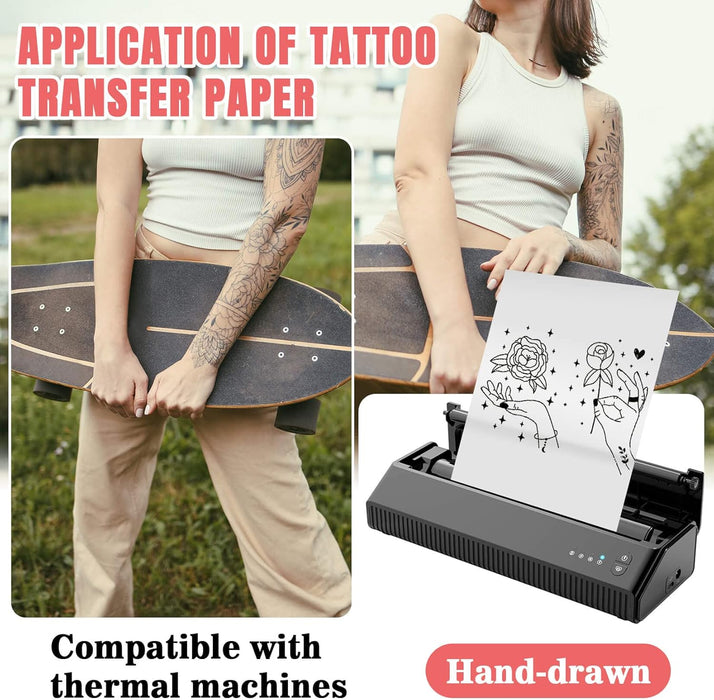 20 hojas de papel de transferencia de tatuajes - Quierox - Tienda Online