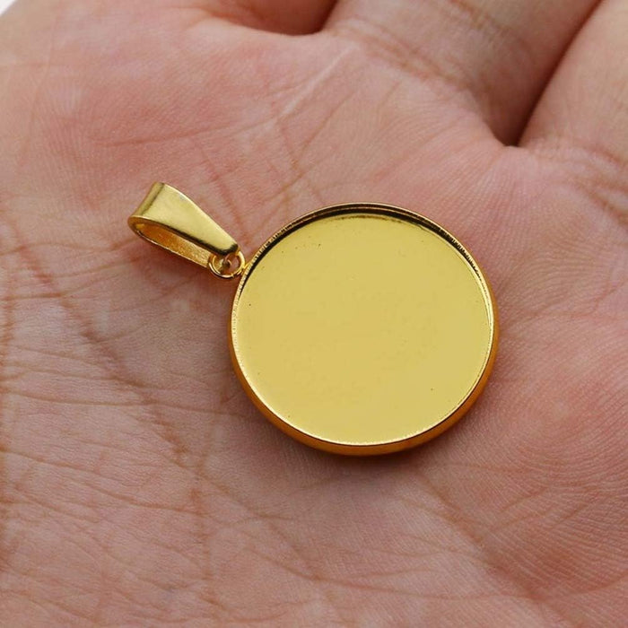 20 Piezas Bandeja Con Dijes Colgantes, Base Collar De Medallón - Quierox - Tienda Online