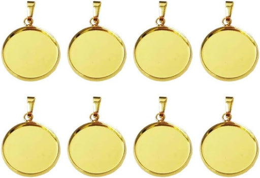20 Piezas Bandeja Con Dijes Colgantes, Base Collar De Medallón - Quierox - Tienda Online