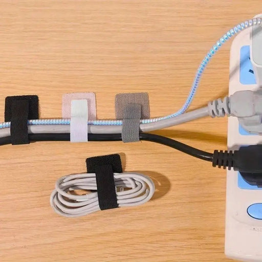 20 piezas de correas autoadhesivas de nailon, sujetadores, fáciles de organizar cables de escritorio - Quierox - Tienda Online