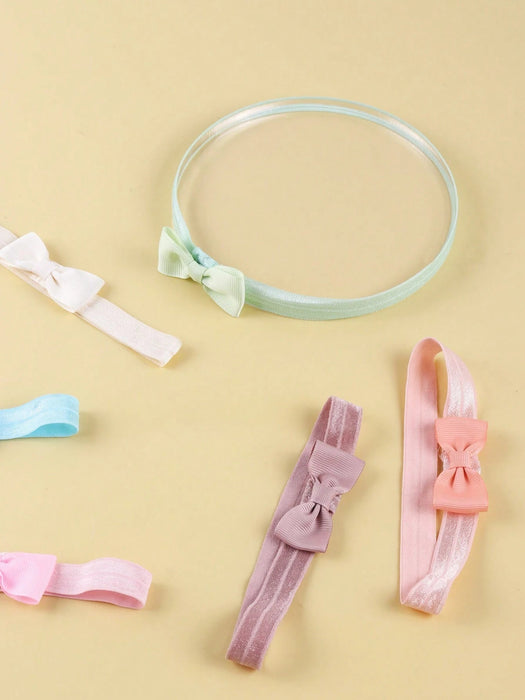 20 piezas de diademas para bebé, bandas para el cabello suaves y elásticas de unicolor - Quierox - Tienda Online