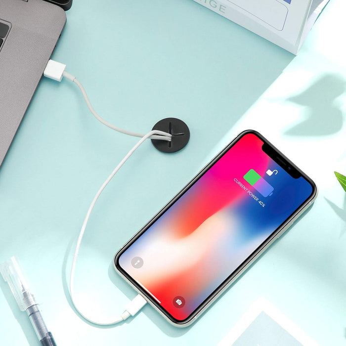 20 piezas de ojales flexibles para escritorio, ojales de silicona para cables - Quierox - Tienda Online