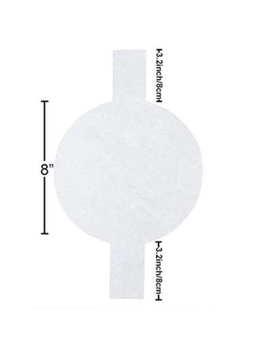 20 piezas de papel pergamino de color sólido, papel de decapado redondo blanco - Quierox - Tienda Online