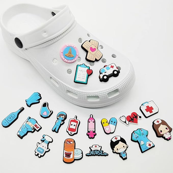 20 pines para Crocs, accesorios de zapatos para enfermeras, accesorios para zapatos - Quierox - Tienda Online