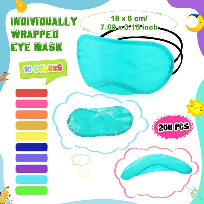 200 antifaz para dormir, vendas para siestas - Quierox - Tienda Online