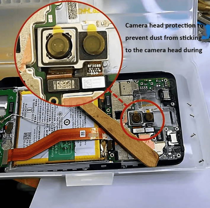 200 pegatinas protectoras antipolvo con matriz de puntos infrarrojos para cámara frontal - Quierox - Tienda Online