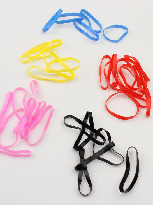 200 piezas de lazos elásticos para cabello con banda elástica de colores y cubierta duradera - Quierox - Tienda Online