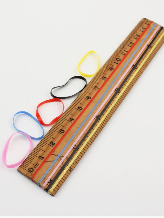 200 piezas de lazos elásticos para cabello con banda elástica de colores y cubierta duradera - Quierox - Tienda Online