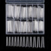 200 piezas XXL Puntas de uñas postizas cuadradas a presión, curvas, rectas, acrílicas - Quierox - Tienda Online