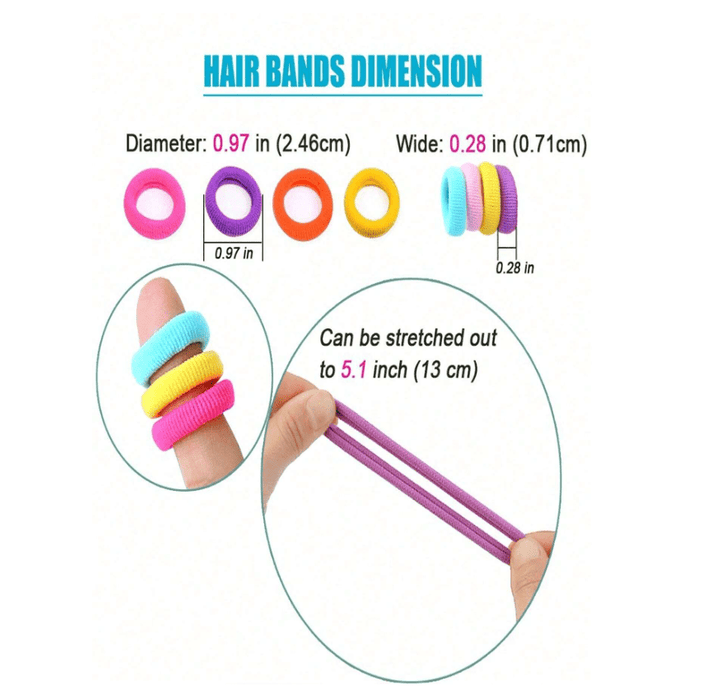 200 unidades de gomas elásticas para el pelo - Quierox - Tienda Online