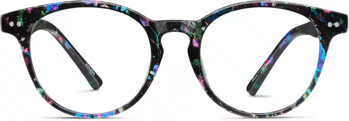 Zenni Gafas redondas de medianoche #208439