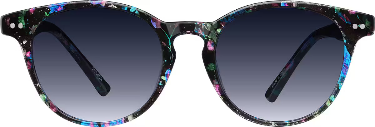 Zenni Gafas redondas de medianoche #208439