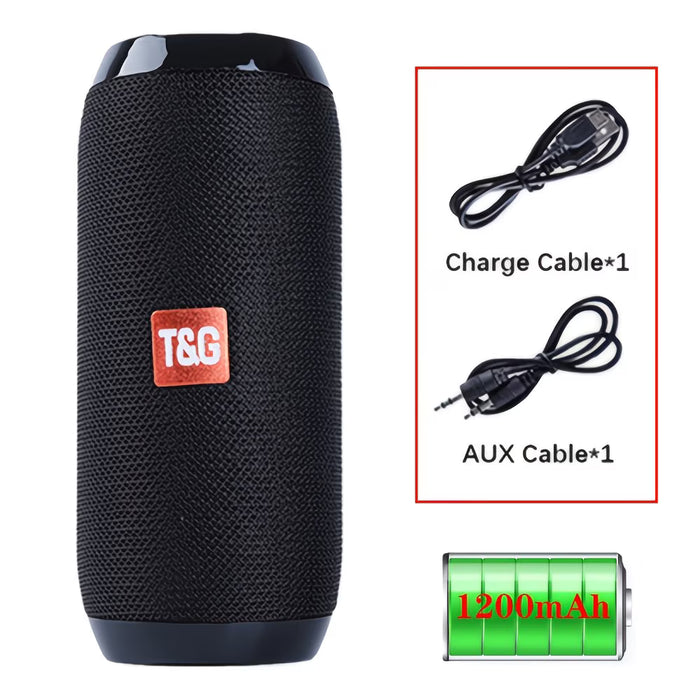 Altavoz Inalámbrico TG-117 con Subwoofer, Compatible con Tarjeta y USB