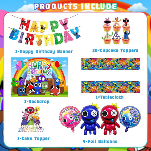 209 piezas de suministros de fiesta de cumpleaños de videojuegos, decoraciones de fiesta temática de juegos - Quierox - Tienda Online