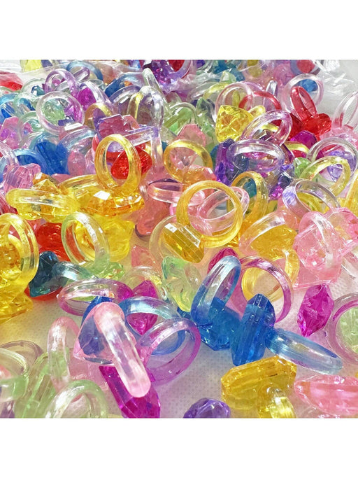 20pcs de anillos de plástico acrílico de múltiples formas y colores surtidos - Quierox - Tienda Online