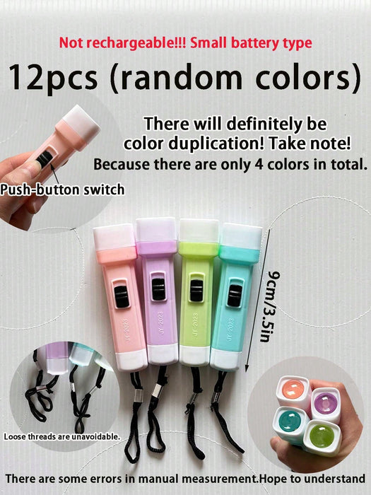 20pcs Juguetes de Linterna LED de Gelatina Colorida en Miniatura, con Luz Intermitente - Quierox - Tienda Online