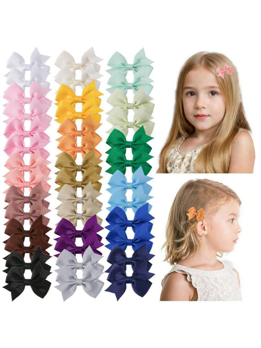 20 pinzas para el cabello infantiles color macaron, elegantes accesorios para el cabello de niñas