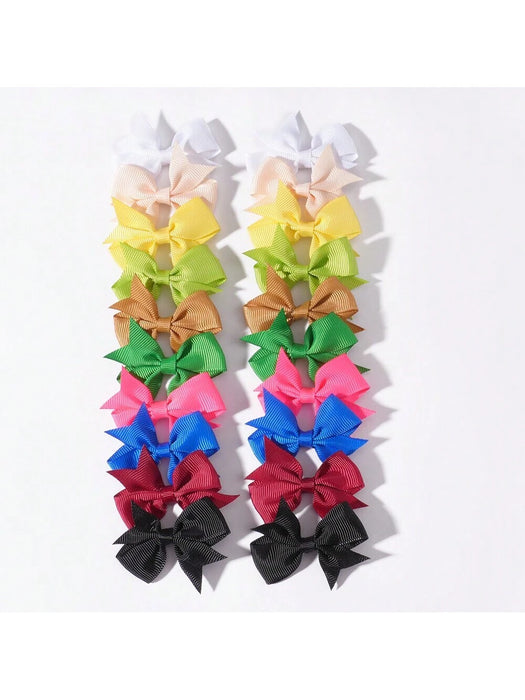 20 pinzas para el cabello infantiles color macaron, elegantes accesorios para el cabello de niñas