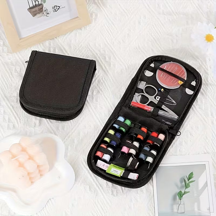 Kit de herramientas de costura de agujas de acero de ojo grande de 24 piezas -