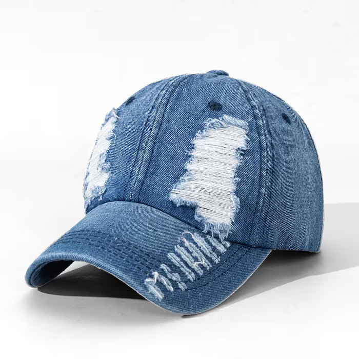 1pc Gorra de Estilo Urbano - Parche Doble Cara con Costuras