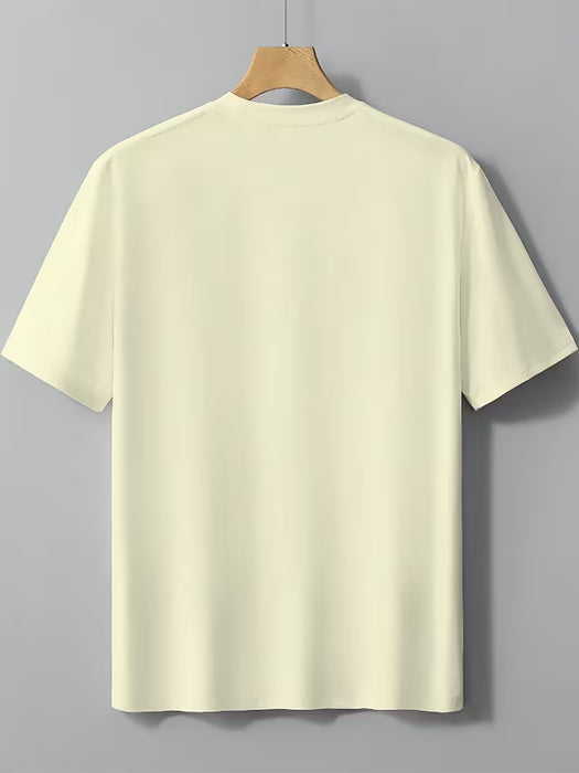 Camiseta con estampado de letras los angeles para hombre