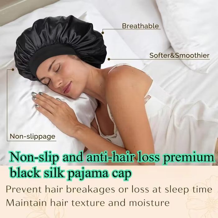1pcs Gorro suave y transpirable para cuidado nocturno del cabello