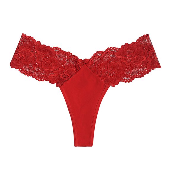 Braguitas de mujer, transpirables, con encaje, forma triangular, con bordado floral