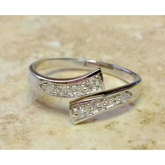 Anillo ajustable con corte de diamante "Glam Girl" para mujer