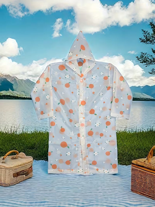 Impermeable estampado de alta calidad, a la moda y reutilizable para niños