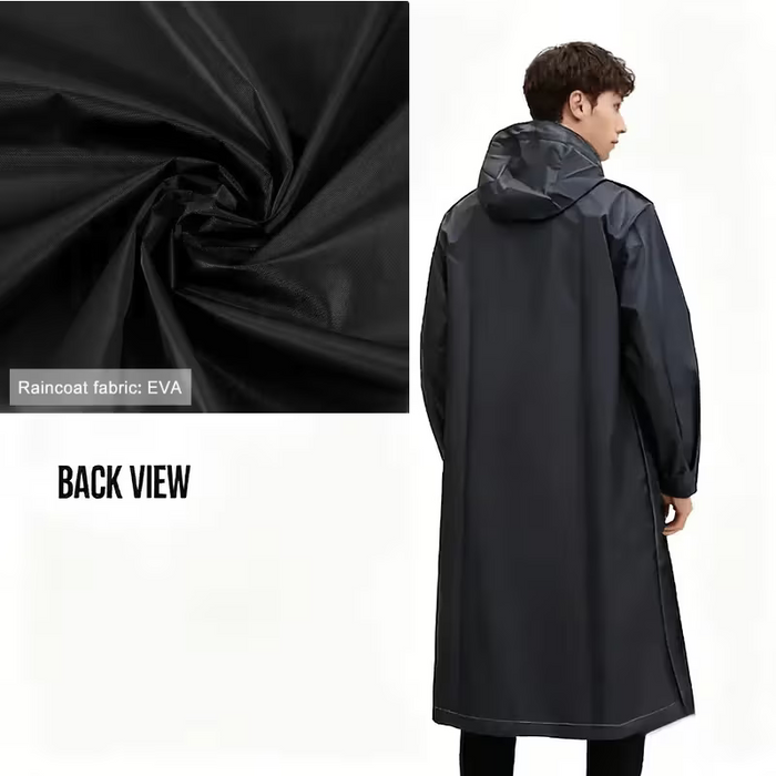 Impermeable de EVA de Cuerpo Completo con Capucha de Longitud Media Unisex