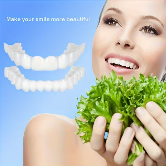 4 Pares de Dientes Superiores, Inferiores + 4 Encías Dentales para Dientes Imperfectos
