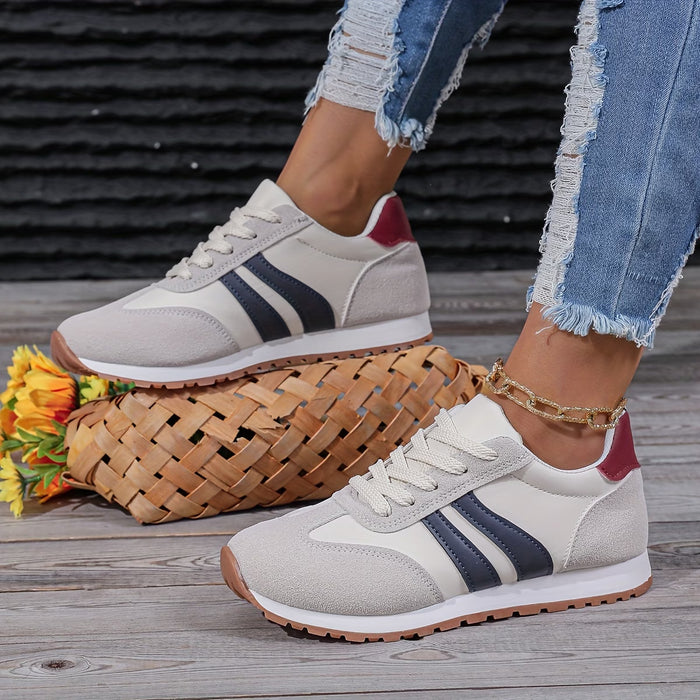Zapatillas de deporte con cordones para mujer con plantilla extraíble